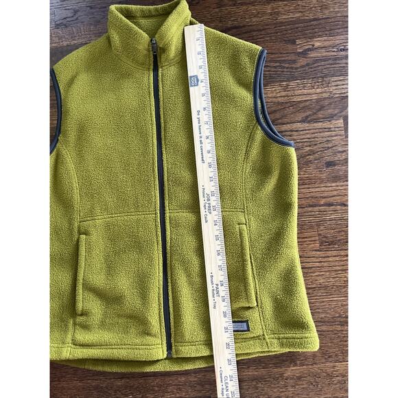 REI Fleece Vest Womens Size M Olive Green Zip Outdoors Hiking - Picture 4 of 11
